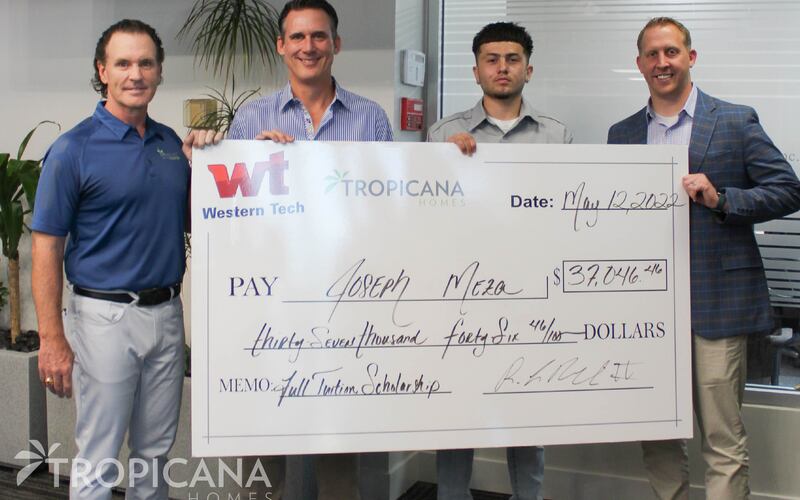  Tropicana Properties Provides a Full Scholarship and Helps Educate the Community