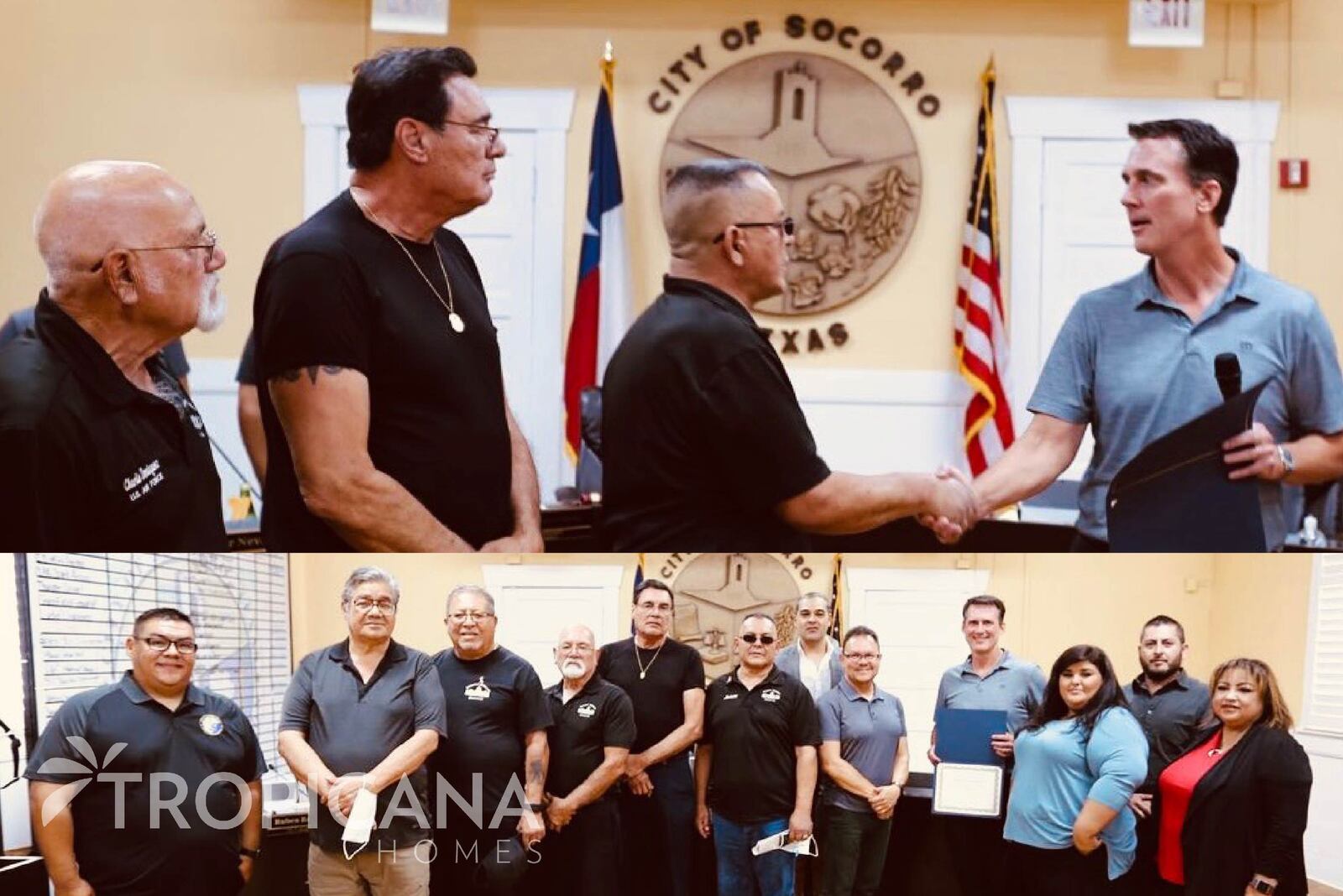Tropicana Homes donates $25,000 towards Socorro Veterans Memorial Construction 