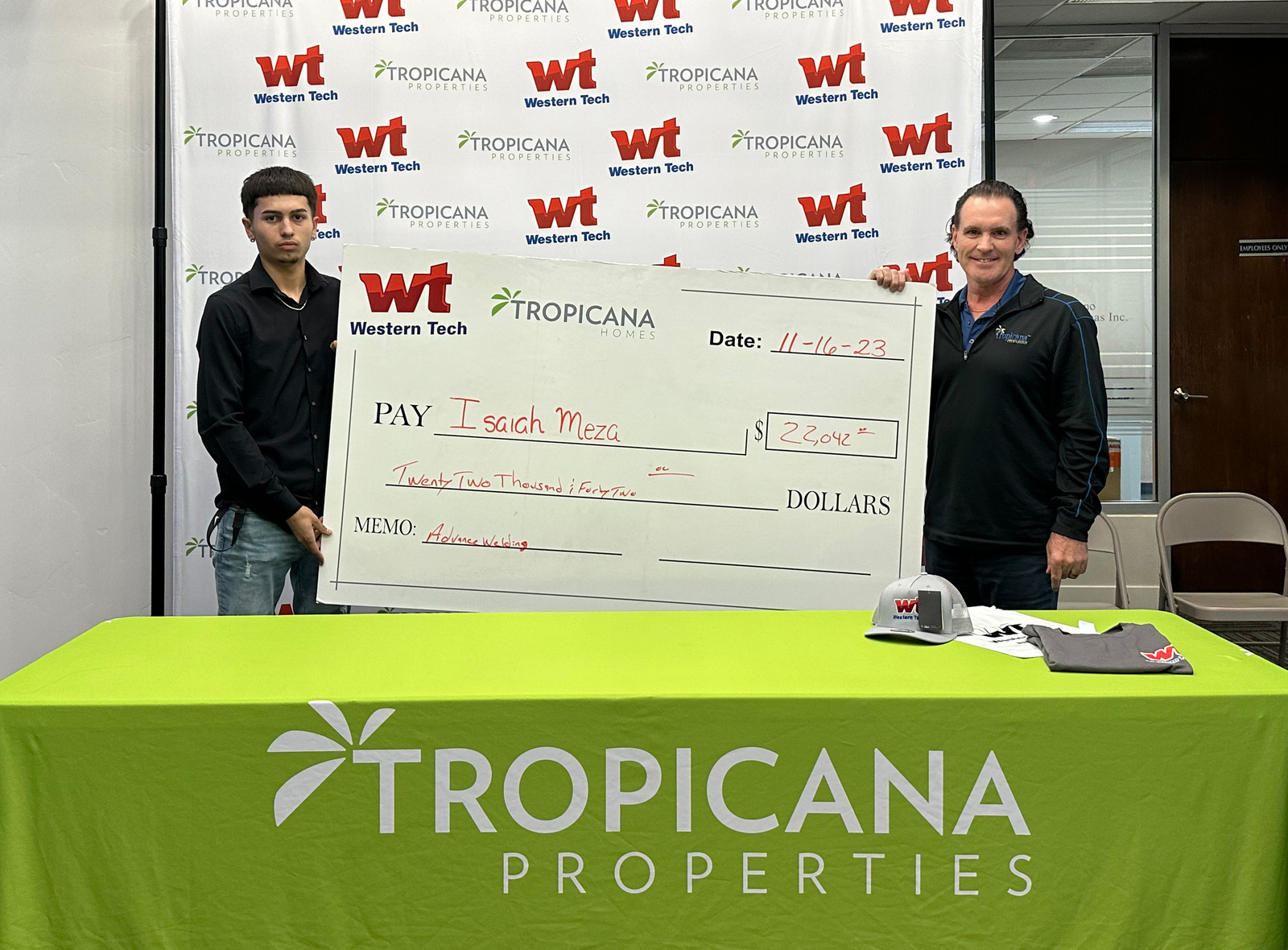 Tropicana Properties Announces Scholarship Award to Exceptional Student